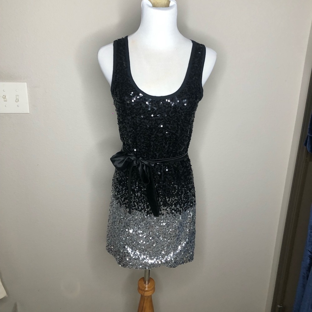 Ombré Sequin Mini Dress